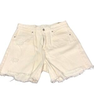 Organic Blue Cut-off Distressed Womens Shorts Size 11/30
